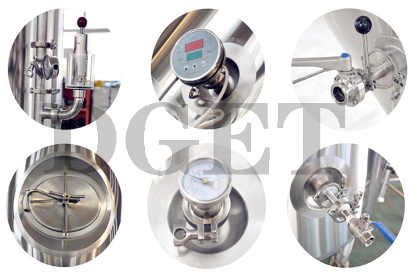 2000L Edelstahl Bierbrauen-Ausrüstung Horizontal Lagertanks in Brauerei