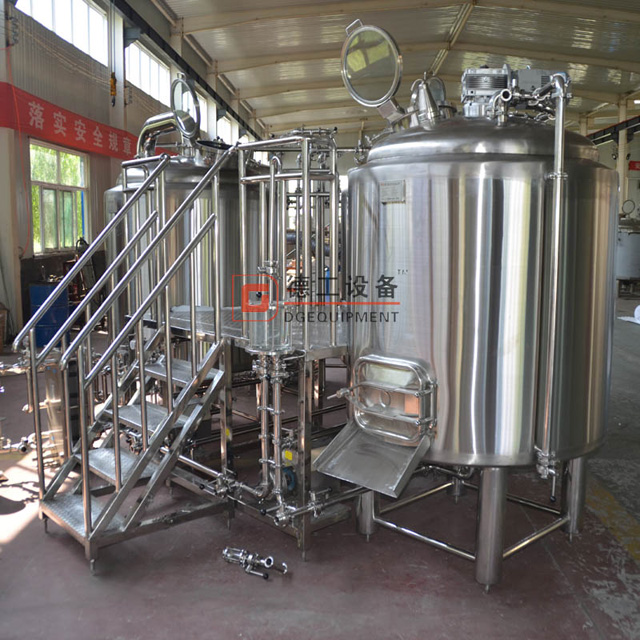 Industrie Brewing System 2000L Bier Ausstattung 3 Vessel Sudhaus