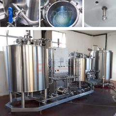 500 Liter doppelwandige isolierte konische Bierherstellungslinie SS 304 mit Elektro- und Dampfheizung